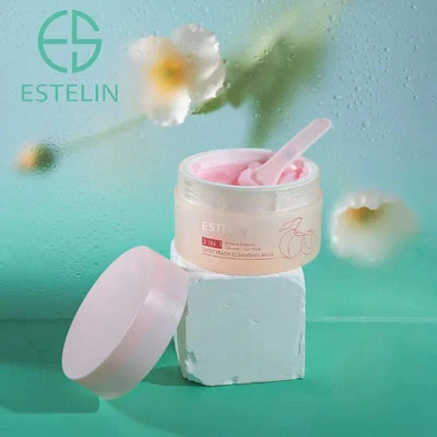 Estelin - 3 In 1 Sweet Peach Replenish & Brighten Cleansing Balm - 100g
