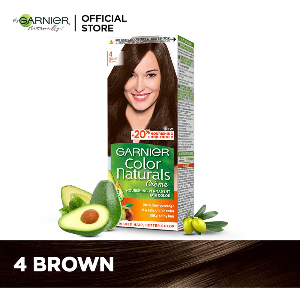 Garnier - Color Naturals Crème Hair Color - 4 Brown — image 1 — Meeshop Pakistan