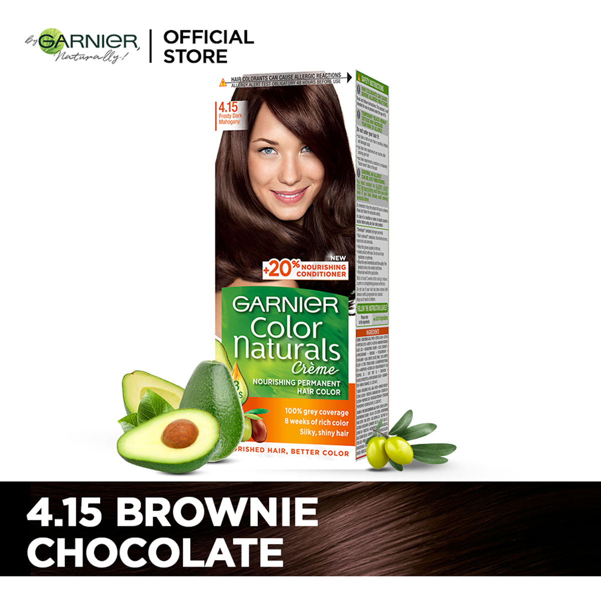 Garnier - Color Naturals Crème Hair Color - 4.15 Brownie Chocolate — image 1 — Meeshop Pakistan