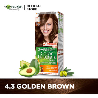 Garnier - Color Naturals Crème Hair Color - 4.3 Golden Brown