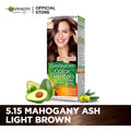Garnier - Color Naturals Crème Hair Color - 5.15 Mahogany Ash Light Brown