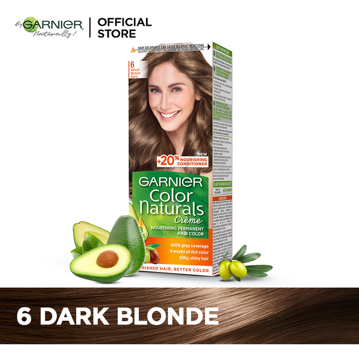 Garnier - Color Naturals Crème Hair Color - 6 Dark Blonde — image 1 — Meeshop Pakistan