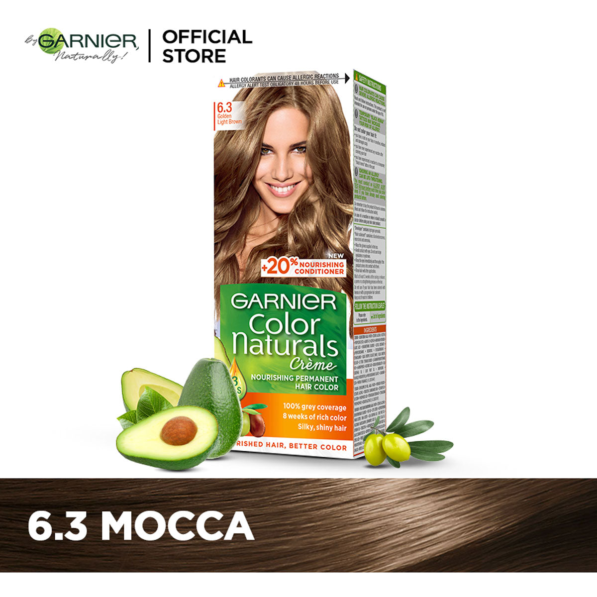 Garnier - Color Naturals Crème Hair Color - 6.3 Mocca — image 1 — Meeshop Pakistan