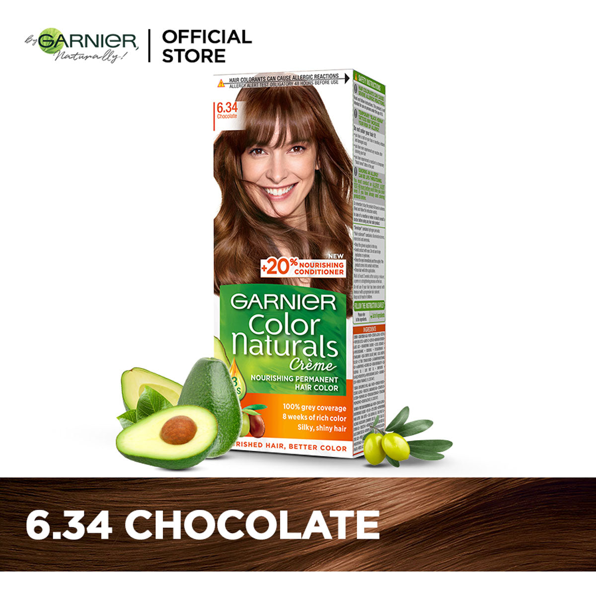 Garnier - Color Naturals Crème Hair Color - 6.34 Chocolate — image 1 — Meeshop Pakistan