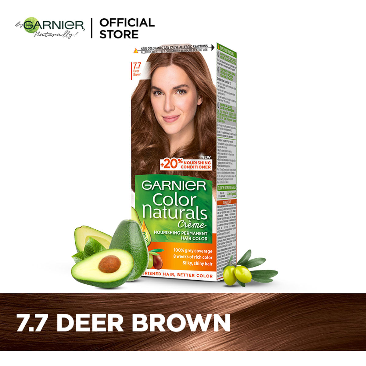 Garnier - Color Naturals Crème Hair Color - 7.7 Deer Brown — image 1 — Meeshop Pakistan