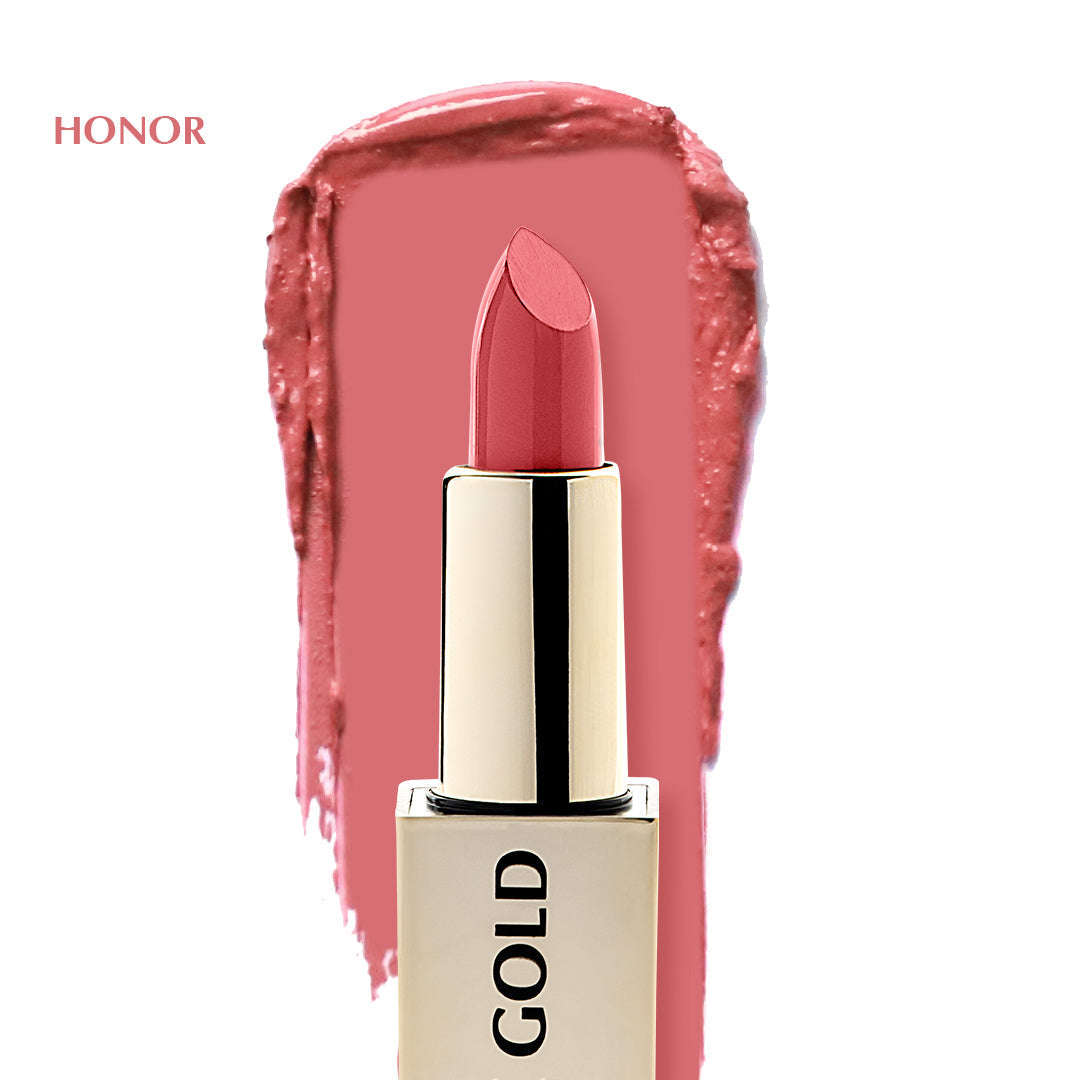 BBA By Suleman - 24K Gold & Roses V.02 Lustre Lipstick - Honor 4g — image 1 — Meeshop Pakistan