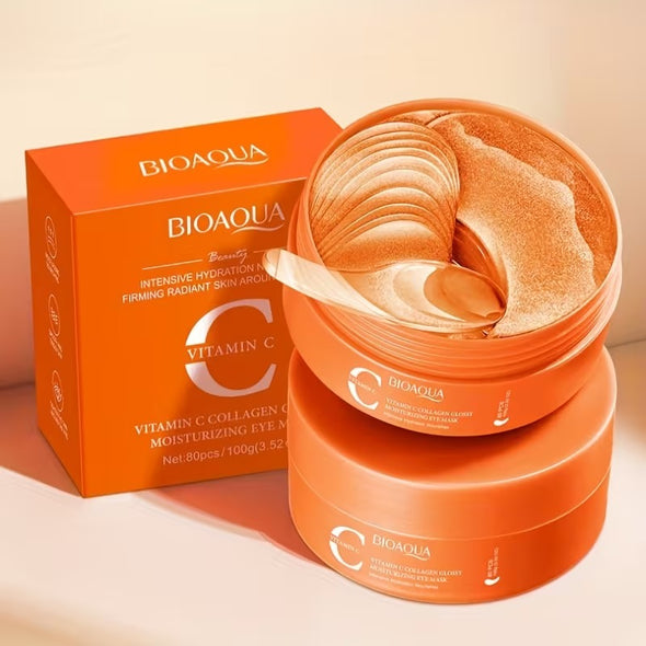 Bioaqua - Vitamin C Collagen Glossy Moisturizing Eye Mask 80Pcs — image 1 — Meeshop Pakistan