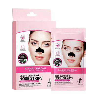 Sadoer - Bamboo Charcoal Deep Cleansing Nose Strips 6Pcs