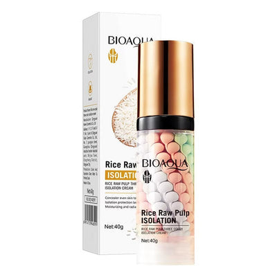 Bioaqua - Rice Raw Pulp Three Color Isolation Cream – 40G
