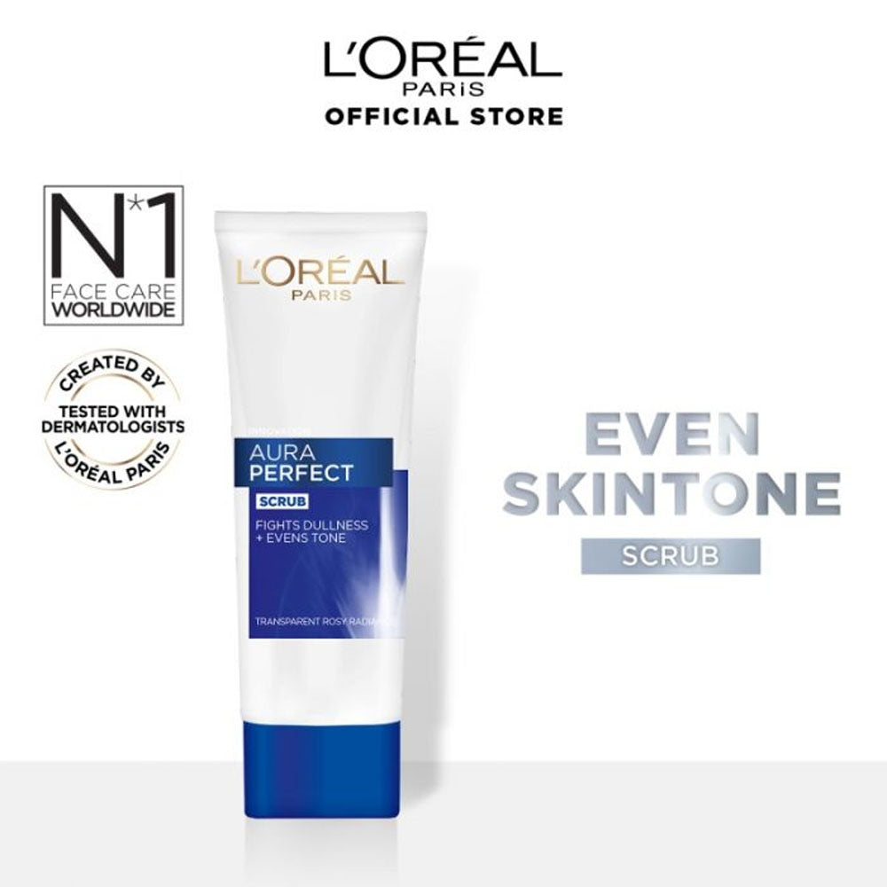 LOreal Paris - Aura Perfect Anti Dullness Scrub Facial Foam Wash For Brighter Skin 100 ml — image 1 — Meeshop Pakistan