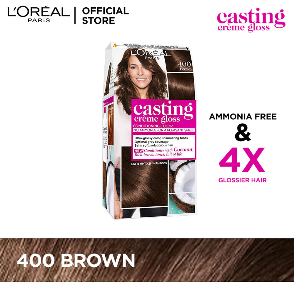 LOreal Paris - Casting Crème Gloss Hair Color - 400 Brown — image 1 — Meeshop Pakistan