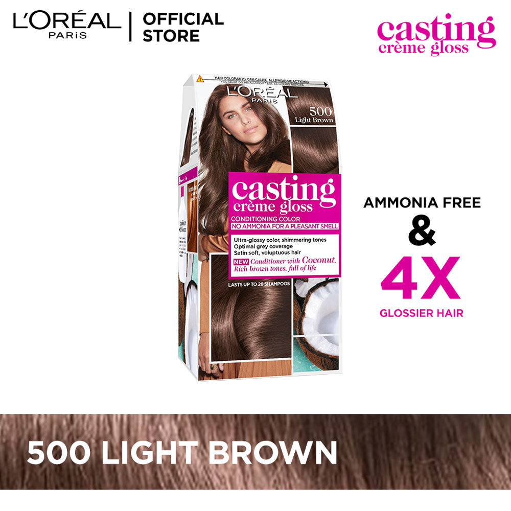 LOreal Paris - Casting Crème Gloss Hair Color - 500 Light Brown — image 1 — Meeshop Pakistan
