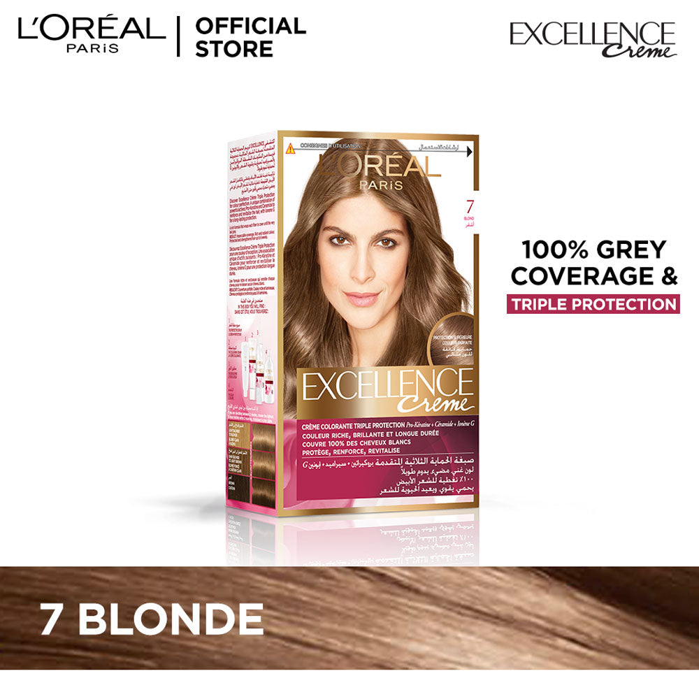 LOreal Paris - Excellence Crème Hair Color - 7 Blonde — image 1 — Meeshop Pakistan