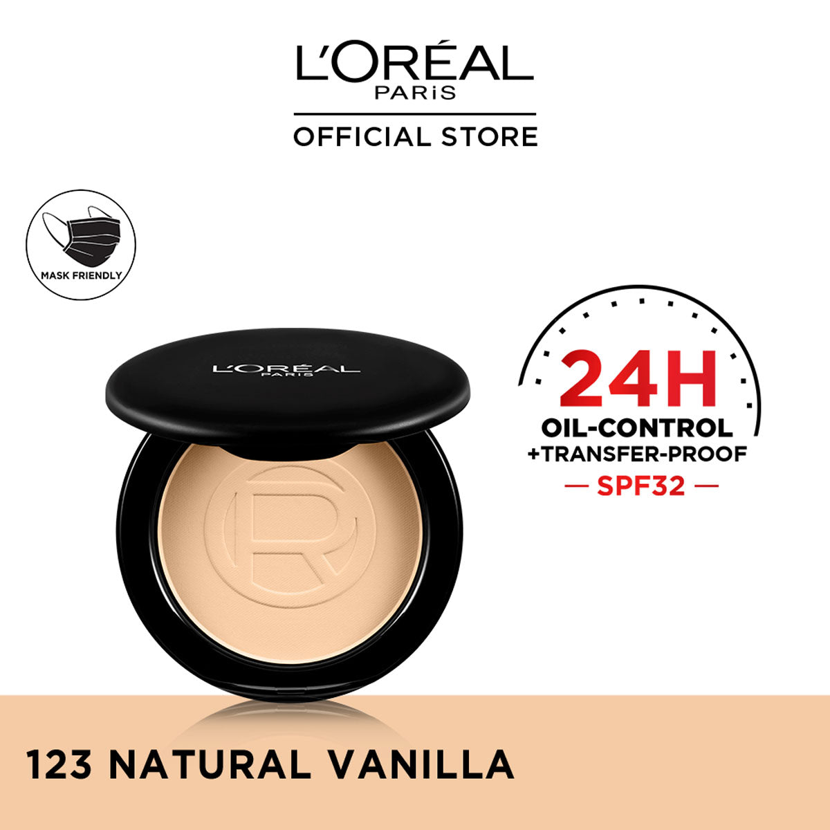 LOreal Paris - Infallible 24H Oil Control Compact Powder - 123 Natural Vanilla — image 1 — Meeshop Pakistan