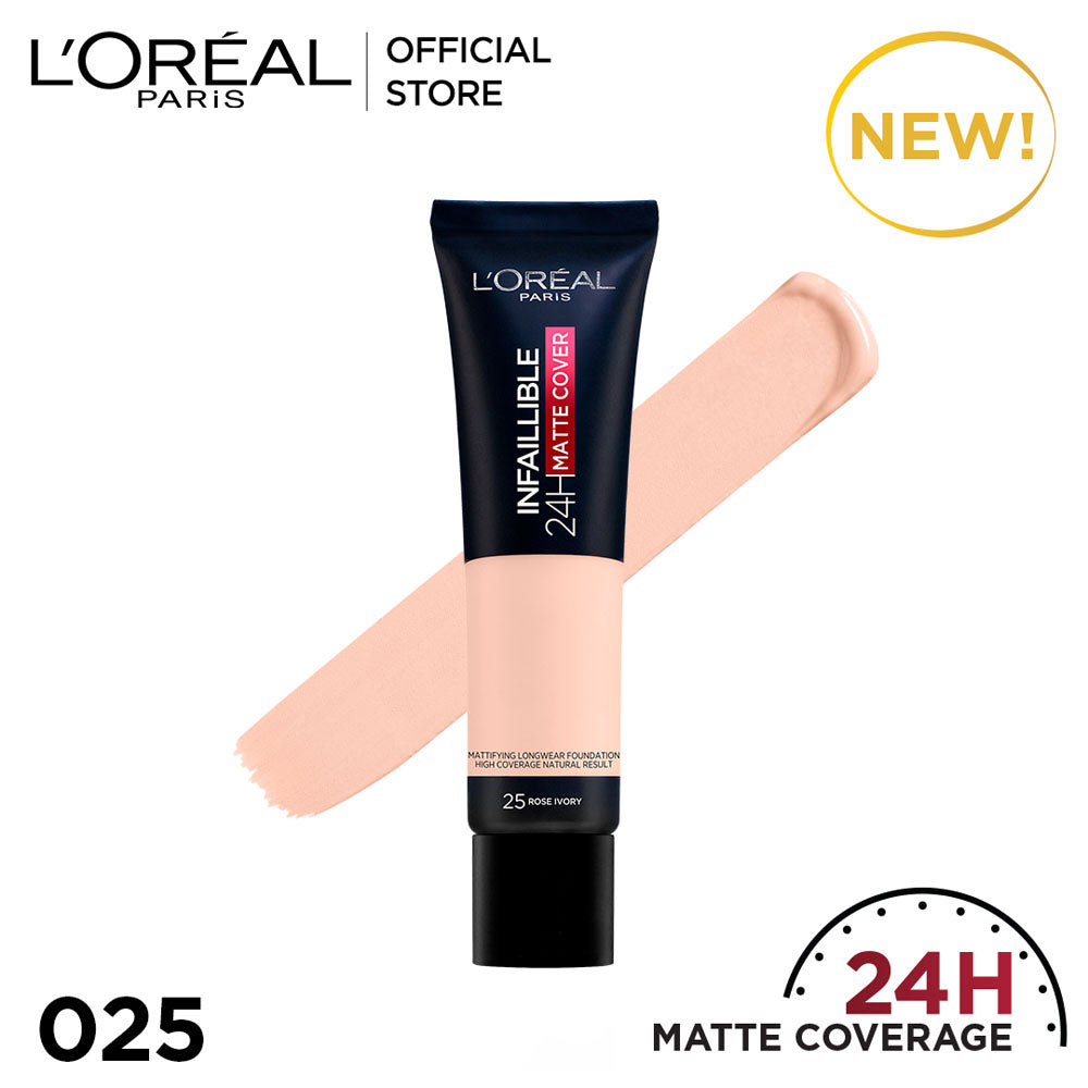 LOreal Paris - Infallible Matte Cover Foundation - 25 Rose Ivory — image 1 — Meeshop Pakistan