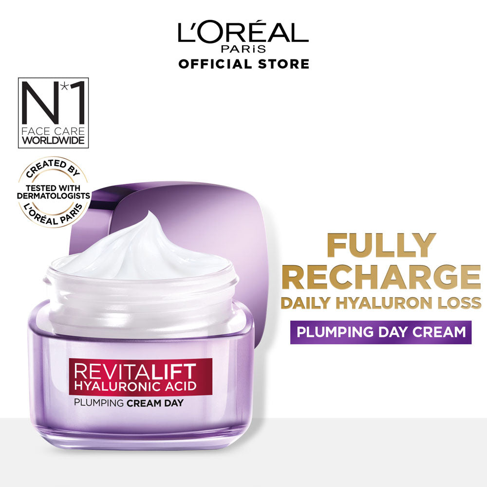 Loreal Paris - Revitalift Hyaluronic Acid Plumping Cream Day - 50ml — image 1 — Meeshop Pakistan