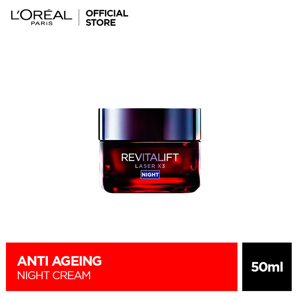 LOreal Paris - Revitalift Laser x 3 Anti Aging Night Cream 50 ML — image 1 — Meeshop Pakistan