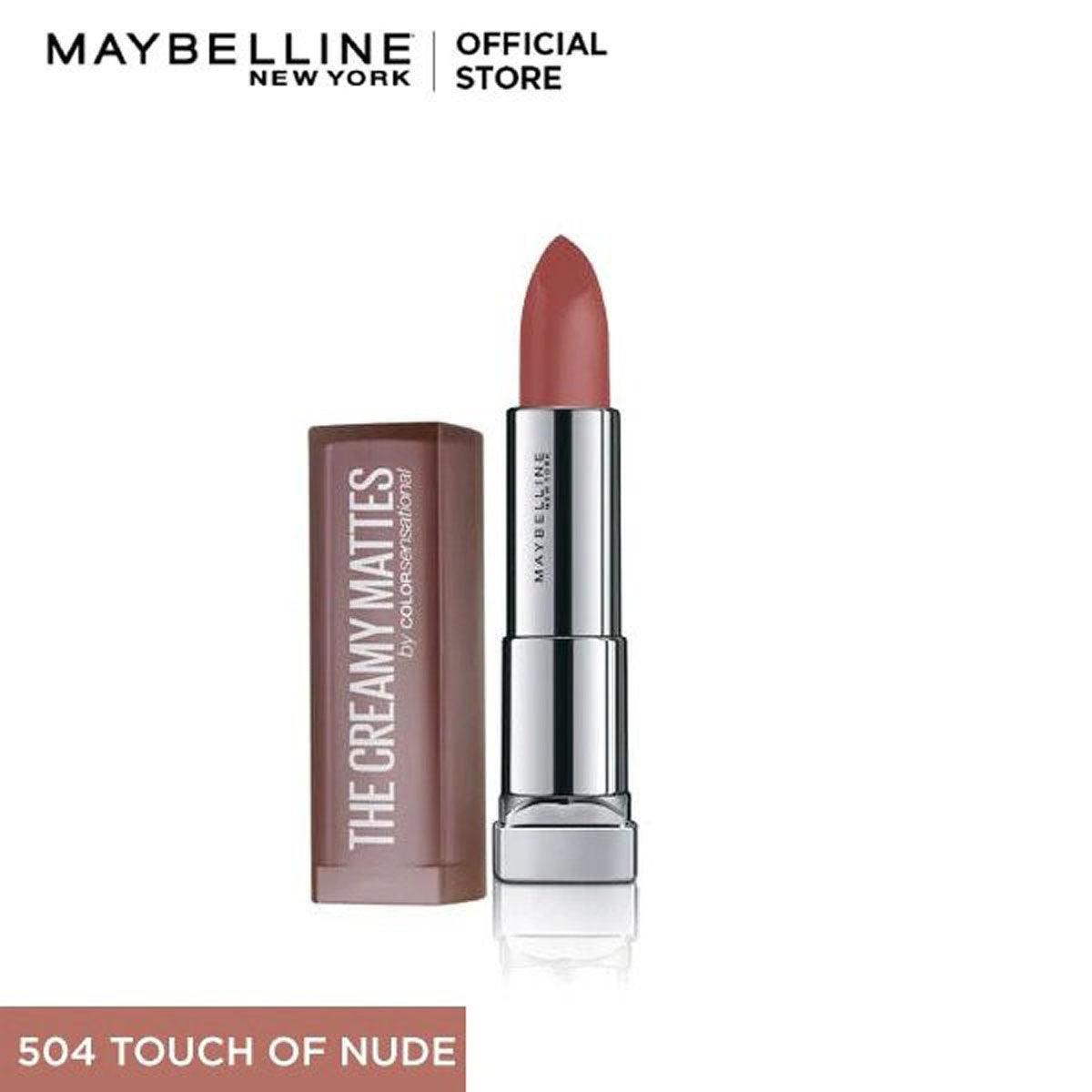 Maybelline - Color Sensational Creamy Matte Lipstick - 504 Touch of Nude — image 1 — Meeshop Pakistan