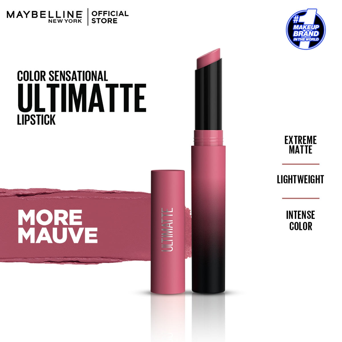 Maybelline - Color Sensational Ultimatte Slim Lipstick - More Mauve — image 1 — Meeshop Pakistan