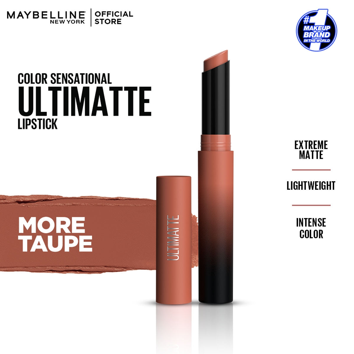 Maybelline - Color Sensational Ultimatte Slim Lipstick - More Taupe — image 1 — Meeshop Pakistan