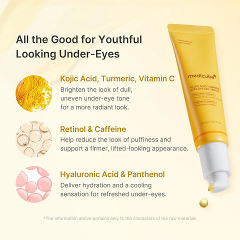 Medicube - Kojic Acid Turmeric Vita Eye Gel Serum - 30ml — image 1 — Meeshop Pakistan