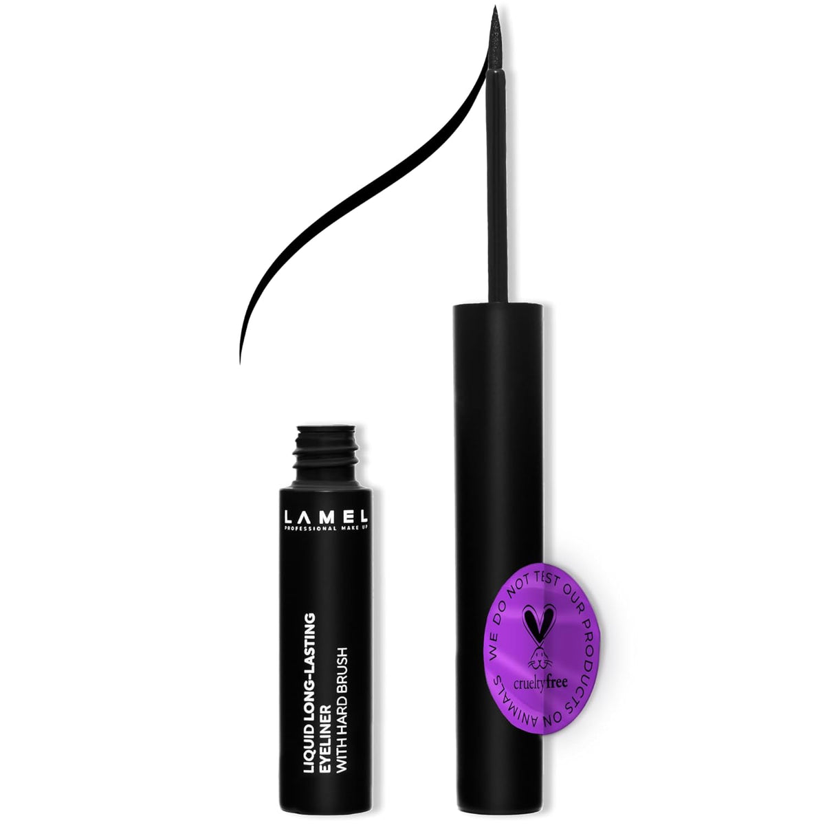 Lamel - Liquid Long-Lasting Eyeliner With Hard Brush 402 4ml — image 1 — Meeshop Pakistan