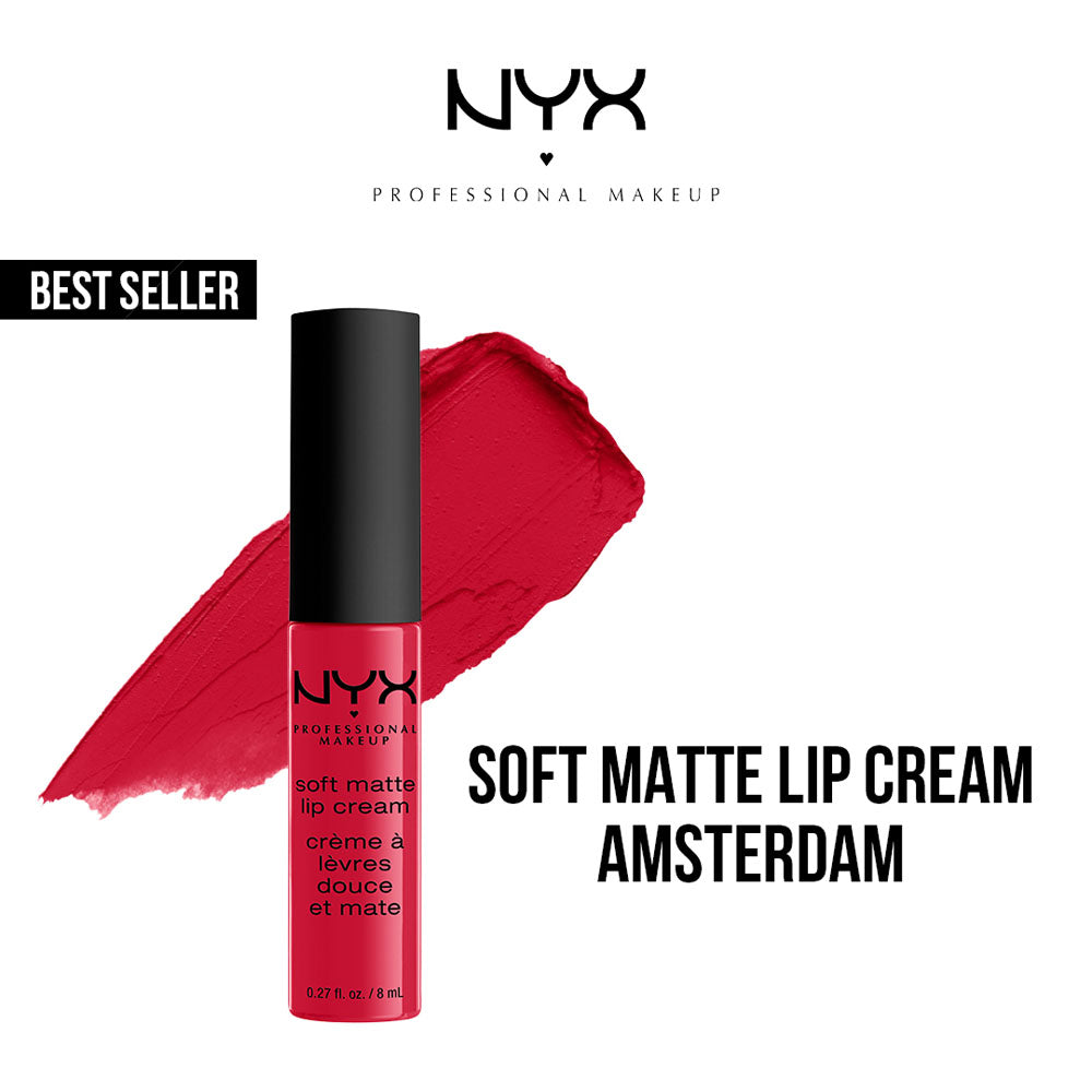 NYX - Soft Matte Lip Cream Liquid Lipstick - 01 Amsterdam — image 1 — Meeshop Pakistan