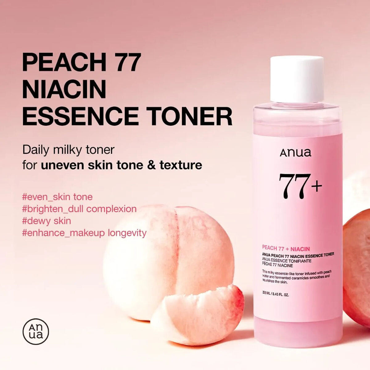 Anua - Peach 77 Niacin Essence Toner - 250ml — image 1 — Meeshop Pakistan