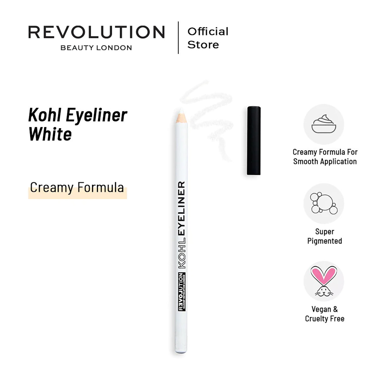 Revolution - Relove Kohl Eyeliner White — image 1 — Meeshop Pakistan