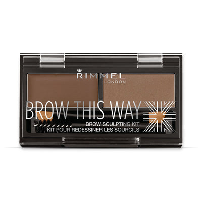 Rimmel London - Brow This Way Sculpting Eyebrow Palette - Medium Brown