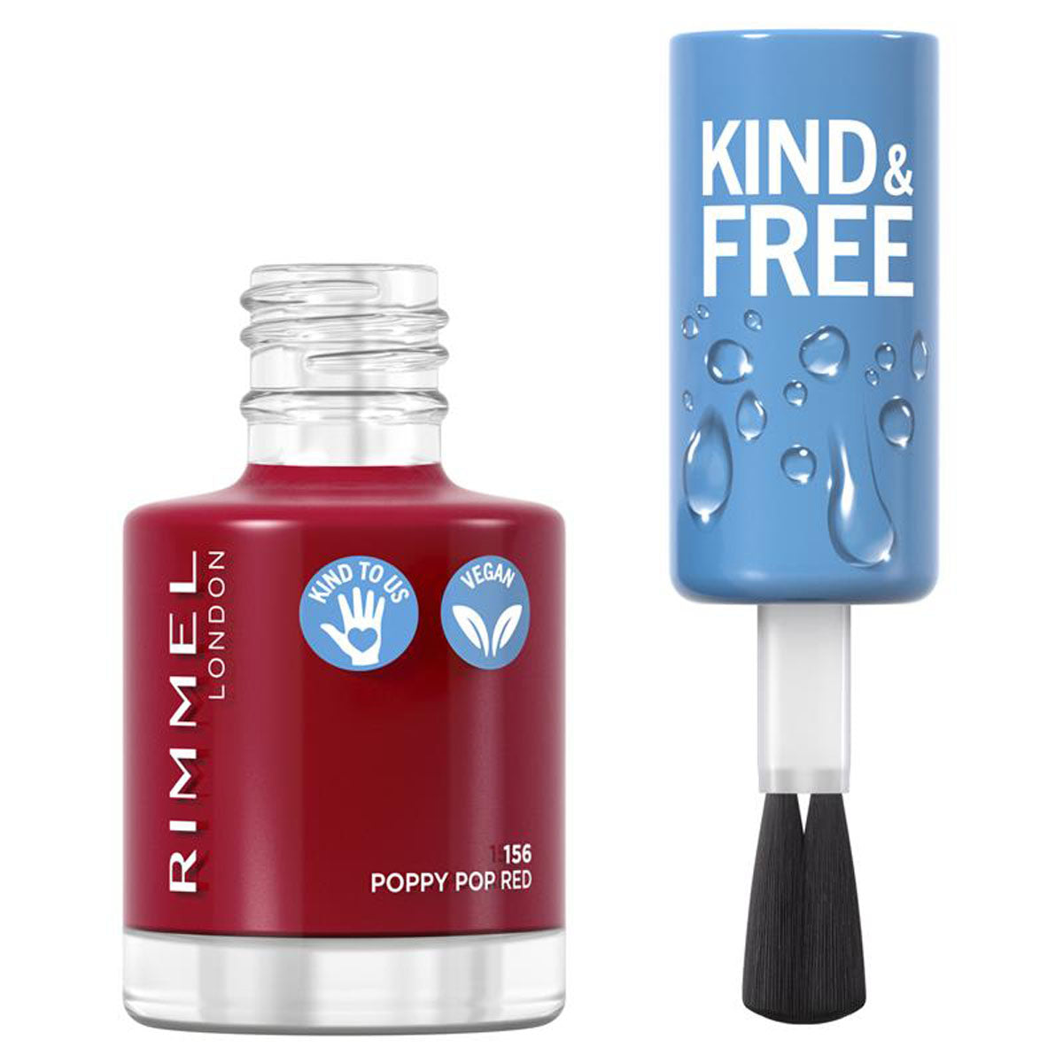 Rimmel London - Kind & Free Nail Polish - 156 Poppy Pop — image 1 — Meeshop Pakistan