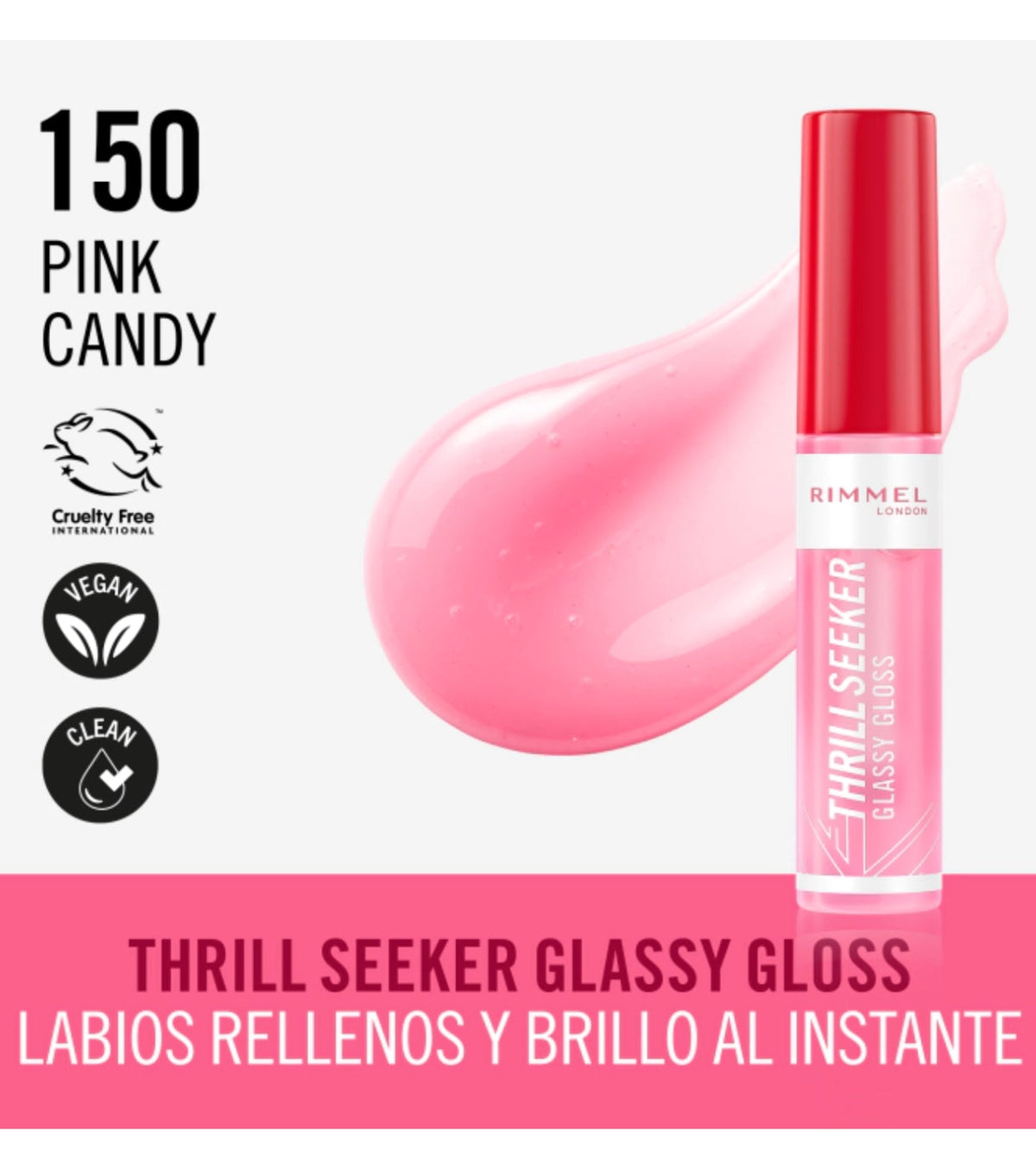 Rimmel London - Lip Gloss Thrill Seeker - 150 Pink Candy — image 1 — Meeshop Pakistan
