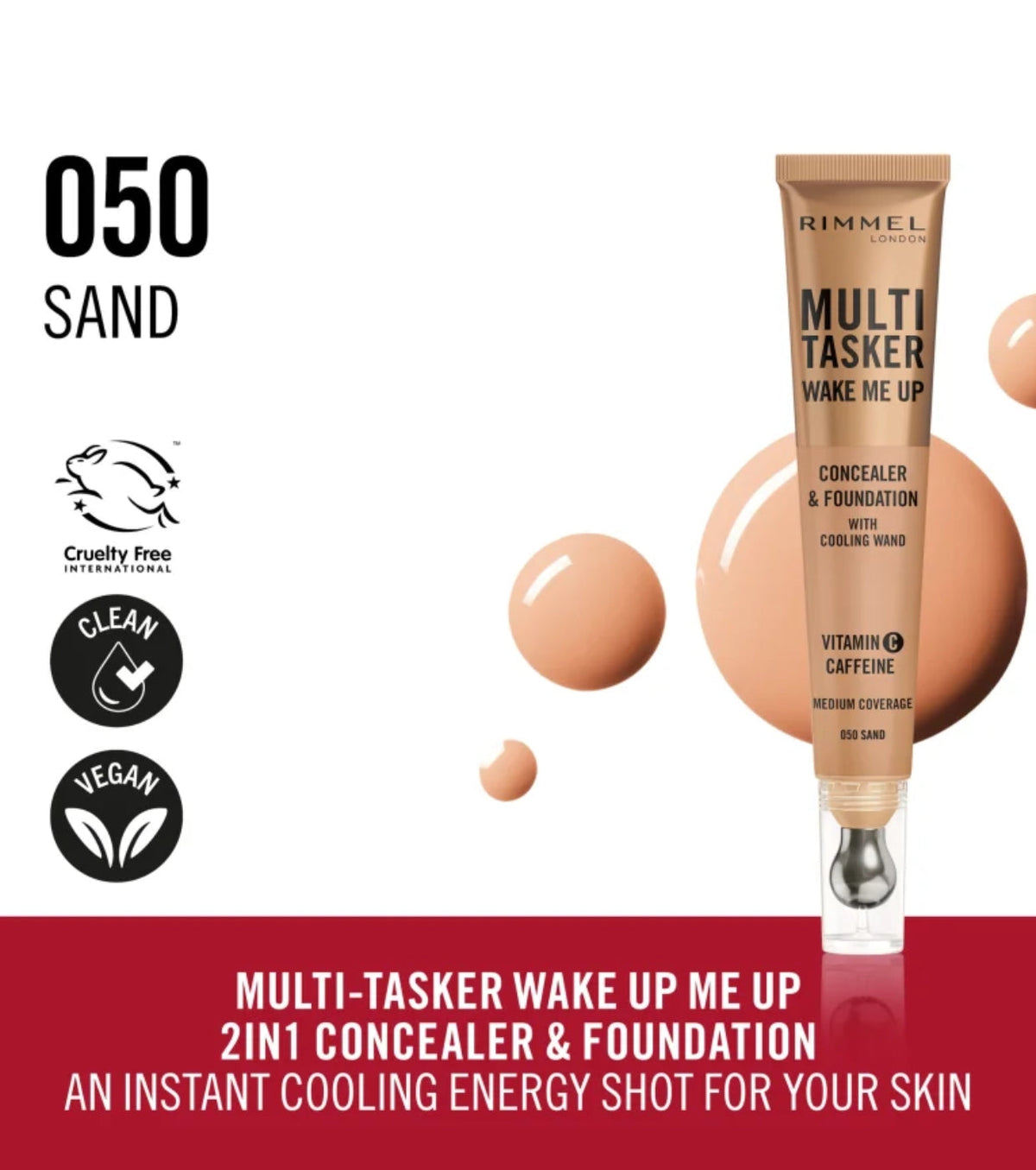 Rimmel London - Concealer Multi Tasker Wake Me Up - 050 Sand — image 1 — Meeshop Pakistan