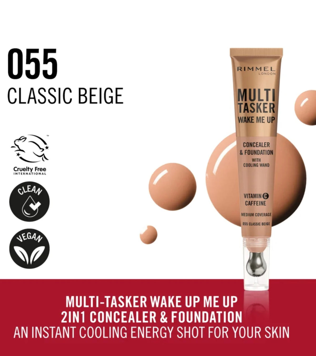 Rimmel London - Concealer Multi Tasker Wake Me Up - 055 Classic Beige — image 1 — Meeshop Pakistan