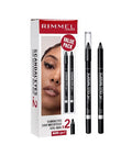 Rimmel London - Promo Scandle'eyes 24H Pencil 001 Black 2Pcs