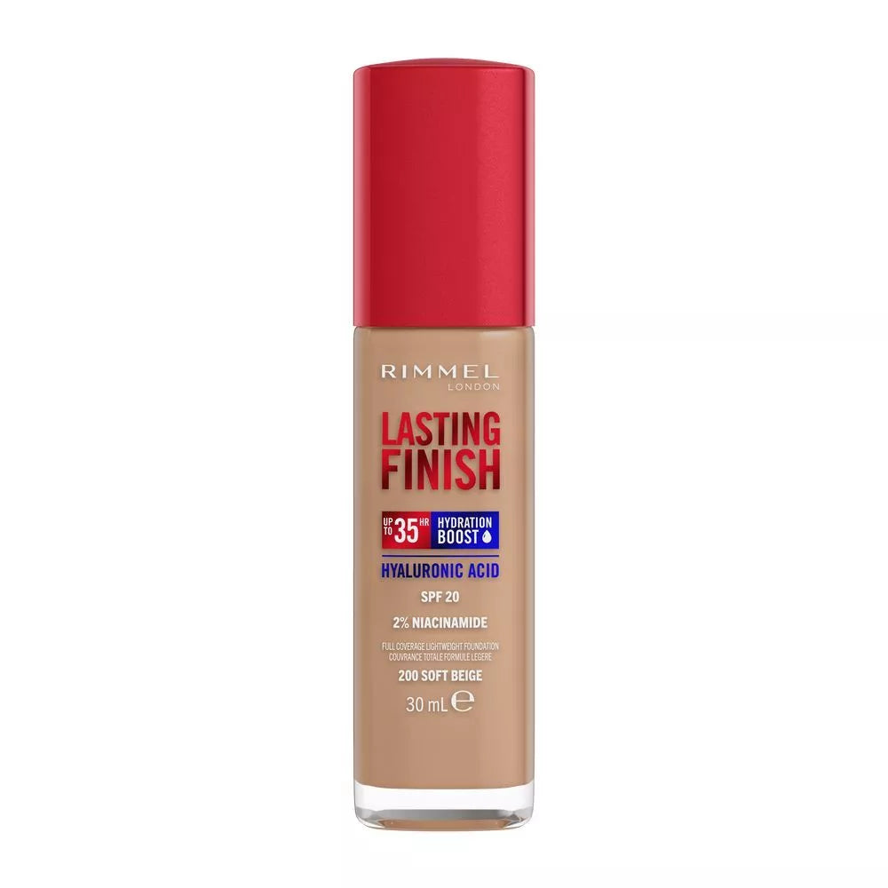 Rimmel London - Lasting Finish Hyaluronic Acid long-lasting Foundation - 200 Soft Beige — image 1 — Meeshop Pakistan