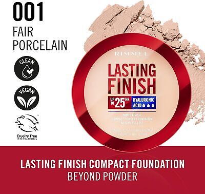 Rimmel London - Lasting Finish Compact Powder Foundation - 001 Fair Porcelain — image 1 — Meeshop Pakistan