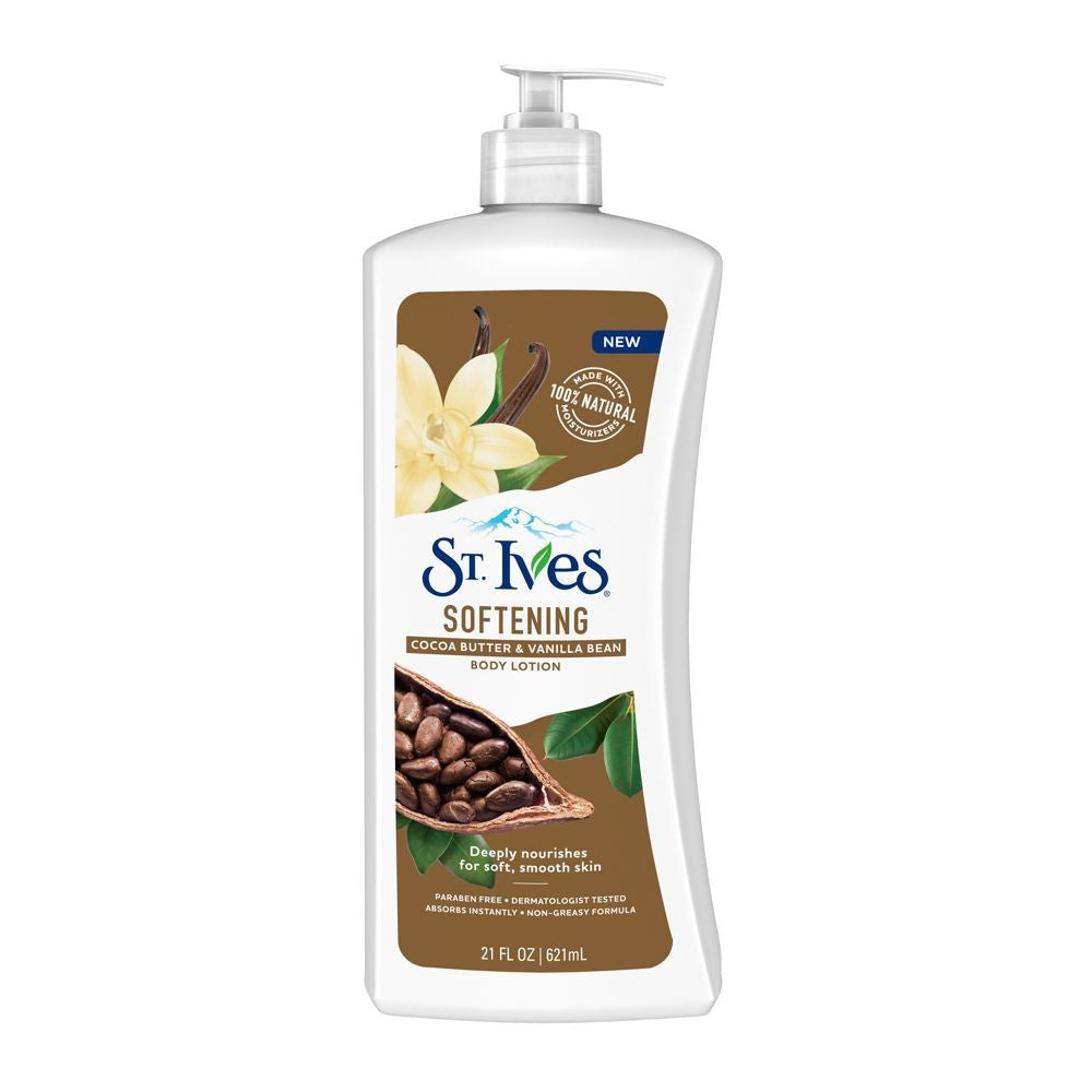 St.Ives - Body Lotion Pump U.S.A Softening Cocoa Butter & Vanilla 621ml — image 1 — Meeshop Pakistan