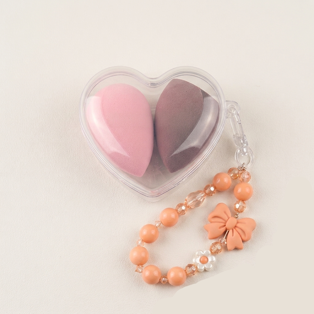 Luxe Basics -  Heart Puff 2 in 1 — image 1 — Meeshop Pakistan