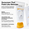 Anua - Zero Cast Moisturizing Finish Sunscreen Spf 50 - 50ml